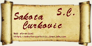 Šakota Ćurković vizit kartica